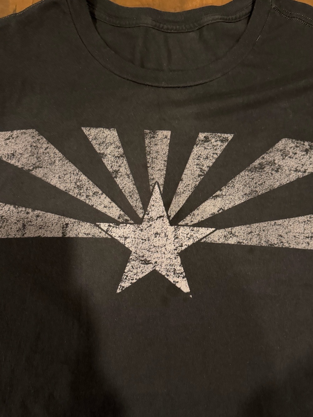 Men's Arizona flag Black Graphic Starburst T-Shirt